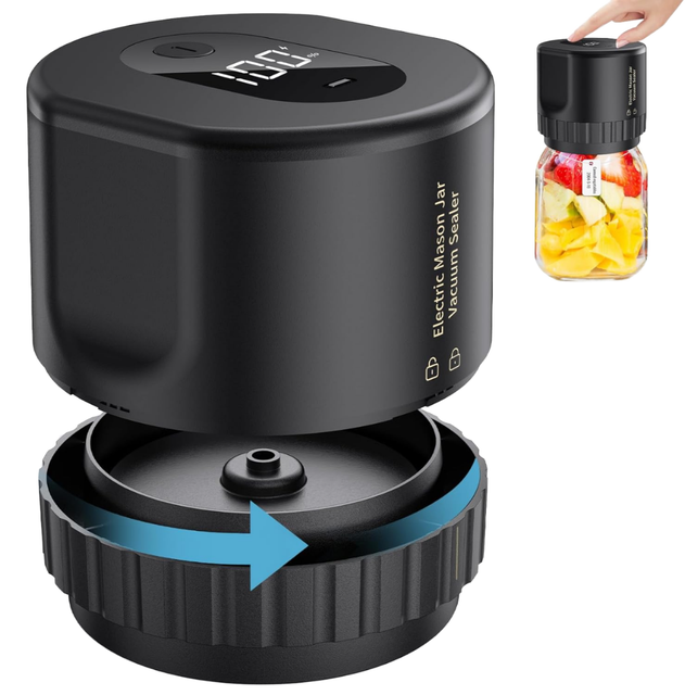 Hot Selling Small and Portable Household Electric Mason Jar Vacuum Sealer Machine Automatic and Plastic USB Power Source