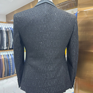 Set di abiti da uomo di moda per festa di nozze <span class=keywords><strong>pantaloni</strong></span> Slim Fit Blazer <span class=keywords><strong>pantaloni</strong></span> tre pezzi formale da ballo di lusso maschile abiti <span class=keywords><strong>eleganti</strong></span> - Product Image 5