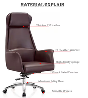 Chaises pliantes en acier noir avec sièges rembourrés en PU doux, vente en gros, pas cher, pour les événements, chaise de bureau, accoudoir en PU