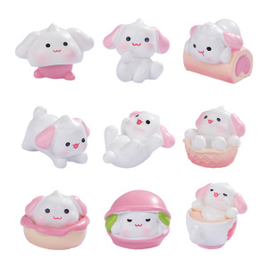 ฟิกเกอร์เรซิ่น My Melody ขนาดเล็ก น่ารัก ตกแต่งรูปสัตว์ สำหรับโต๊ะทำงาน หรือประดับรถยนต์ - Product Image 5