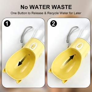 Portable Auto-Feeder Water Dispenser for Puppy and Cats Food Grade Plastic Bowl Leak-Proof and for Outdoor Traveling - Product Image 4