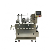 Machine de remplissage et de scellage linéaire entièrement automatique à dose unique pour cosmétiques, huiles essentielles, tubes souples à cinq rangées, scellage par ultrasons