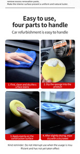 Crema para el Brillo y Restauración <span class=keywords><strong>del</strong></span> Interior <span class=keywords><strong>del</strong></span> Automóvil - <span class=keywords><strong>Asientos</strong></span> <span class=keywords><strong>de</strong></span> Cuero, Tablero y Molduras <span class=keywords><strong>de</strong></span> Plástico, Antienvejecimiento y Renovación - Product Image 4