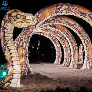 โคมไฟผ้าไหม SGFL099ทางเดินในสวน, โคมไฟ LED เทศกาลสวนโคมไฟงูสัตว์โคมไฟแชนเนล - Product Image 1