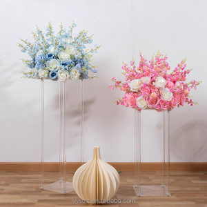 Fleurs artificielles en gros, roses et orchidées en soie multicolores, boule de fleurs pour centre de table de <span class=keywords><strong>mariage</strong></span>, décoration d'allée de <span class=keywords><strong>mariage</strong></span> - Product Image 3