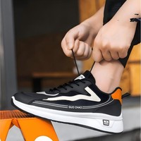 Chaussures de sport de luxe pour hommes, modèle OEM, basses, en maille respirante, anti-choc, antidérapantes, légères, à lacets, avec embout en PVC.