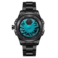 Montre mécanique automatique de luxe, boîtier en acier inoxydable, bracelet en cuir, plongeur SN8026
