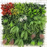NINI Vente en gros de plantes artificielles écologiques résistantes aux UV pour décoration murale intérieure/extérieure, gazon vert Milan, pelouse en plastique