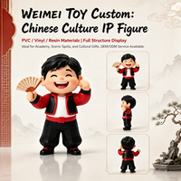 Figurines d'action en plastique personnalisées OEM Weimeitoy, série Oriental Leisure Cultivate Mind, mini-figurines en PVC, boîte mystère, cadeau pour la vente au détail