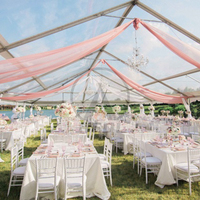 Grande tente de réception personnalisée pour événements extérieurs, mariage, fête, forme en A, aluminium, résistante aux UV