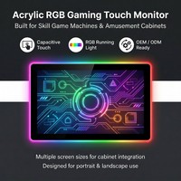 Monitor Táctil PCAP de 21.5'', 23.8'' y 27'' al por Mayor, Pantalla Táctil Multitáctil de Alto Rendimiento para Máquinas de Juegos de Habilidad