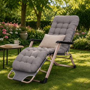Sdraio Reclinabile da Esterno, Lettino Pieghevole da Spiaggia e Mare, Chaise Longue Portatile per Giardino - Product Image 6