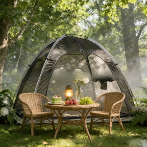 Aíslate del bullicio y relájate con esta tienda de campaña de malla antimosquitos con refuerzo diagonal, tienda de campaña con mosquitera para dos personas - Product Image 1