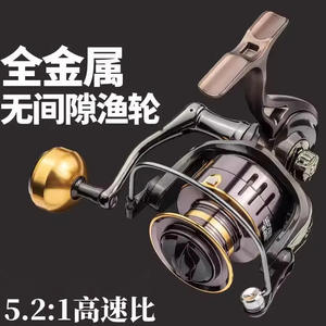 Carrete de Pesca Jqwfclqs03, Carrete Giratorio Totalmente Metálico para Pesca en Playa, Roca y Océano, Marco de Alta Resistencia, Ligero y Duradero - Product Image 3