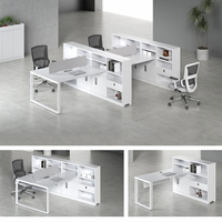 Meubles de bureau directement de l'usine, bureau de direction pour deux personnes, poste de travail individuel, styles multiples, moderne, élégant, minimaliste