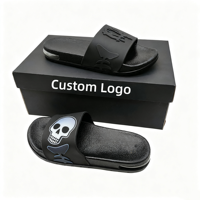 Claquettes en caoutchouc 3D personnalisées, antidérapantes, avec logo de club, semelles en PVC, haute qualité, pour hommes, soutien de la voûte plantaire, OEM ODM, marque