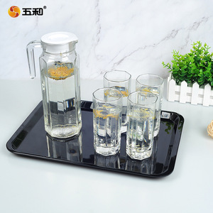 Wuhe Melamine Rectangular Tray A5 Nordic White Home Serving Tray For Tea Water Cups Commercial Use - Product Image 2