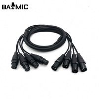 Câble serpent XLR pour signal audio, 8, 10, 12, 16, 24, 32 canaux, 10, 20, 30, 50, 100 mètres, gestion de concentrateur de câbles de scène
