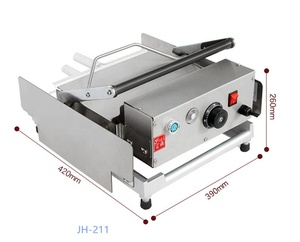 Machine à griller les pains à hamburger électrique en vente chaude, machine à cuire les hamburgers, machine à faire des hamburgers, 800W, fabricant de hamburgers commercial - Product Image 3