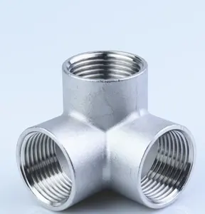 Three equal diameter fittings with internal thread