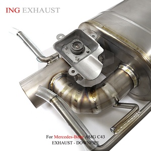 ING – soupape d'échappement Catback en alliage de titane pour Benz AMG C43 <span class=keywords><strong>Exha</strong></span> 2017 + C43 E43 E400 3.0T avec télécommande - Product Image 6