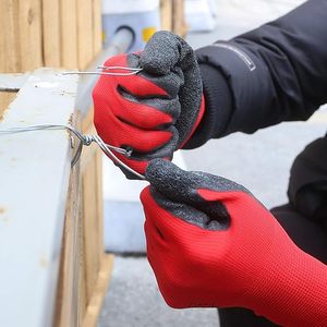 Guanti da Lavoro Economici <span class=keywords><strong>per</strong></span> Uomo, Rivestiti in Lattice Increspato con Poliestere, <span class=keywords><strong>per</strong></span> Edilizia, Magazzino e Giardinaggio - Product Image 6