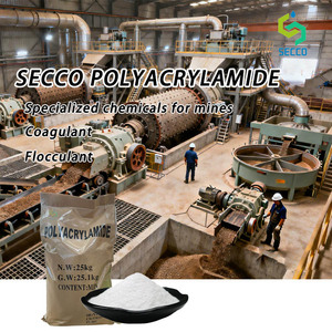 Madencilik <span class=keywords><strong>Mineral</strong></span> Ayırma Atıkları Petrol Katkı Maddeleri için Özelleştirilebilir Anyonik Poliakrilamid PAM Flokülant Kimyasalları - Product Image 1