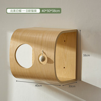 COJITO Lit pour chat en bois de luxe, Nid mural, Meuble interactif et respirant pour animaux de compagnie, Capsules murales durables, Nouveau