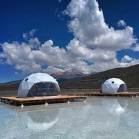 Jingfa — tente de camping de luxe transparente, tente à dôme géomantique, pour station familiale, pre-plucked