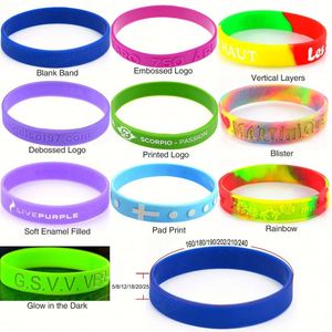 Pulseras de Silicona Delgadas con Diseño de Logotipo Personalizado Promocionales y Económicas, Material de Silicona para Pulseras, Pulsera de Silicona Personalizada - Product Image 2