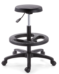 Silla de laboratorio de altura ajustable Muebles de laboratorio de metal de diseño moderno con reposabrazos y respaldo flexibles desmontables - Product Image 6