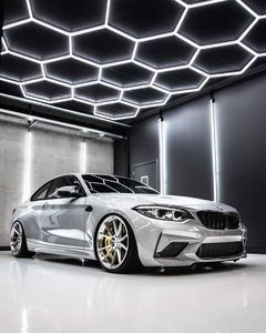 <span class=keywords><strong>Luz</strong></span> de Techo <span class=keywords><strong>Hexagonal</strong></span> Honeycomb, Luces <span class=keywords><strong>LED</strong></span> Hexagonales de Diseño para Interiores, Luces de Garaje para Detallado de Autos, Estación de Lavado, Techo de Garaje - Product Image 5