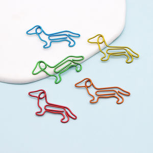 Hadiah Dekorasi jurnal pecinta anjing dan hewan peliharaan klip kertas berbentuk Dachshund warna campuran - Product Image 5