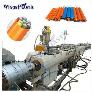 Automation Plastic pe corrugated optic duct pipe machine plastic COD cable protection pe pipe extrusion line