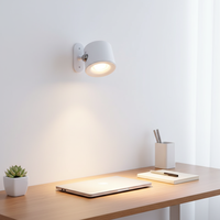 Nouvelles lampes murales LED sans fil à télécommande, design nordique, ABS, à intensité variable, CRI 90 élevé, veilleuses murales