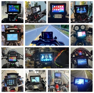 Layar Carplay untuk motor <span class=keywords><strong>Global</strong></span> sistem navigasi 5 ", layar pintar mendukung Carplay nirkabel Android Auto IP67 tahan air - Product Image 3