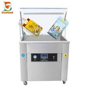 Machine d'emballage sous vide électrique commerciale grande capacité en acier inoxydable, nouveau design Dz650, pour sacs de briques de riz, fournie directement par l'usine - Product Image 1