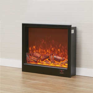 Chimenea Eléctrica Metálica Moderna Personalizada con Llamas de Simulación, Calefacción, Opciones de Control Remoto, Independiente, para Uso en Interiores de Hoteles - Product Image 4