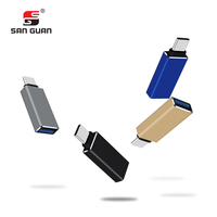 Convertidor USB de aleación de aluminio OEM ODM tipo C a USB OTG adaptador 5Gbps para Android escáner banco de energía funcionalidad de energía móvil