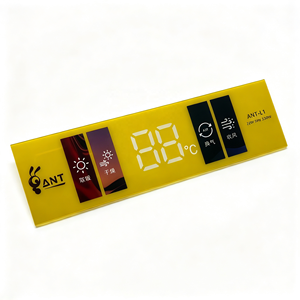 Clavier à membrane personnalisé pour panneau de commande de chauffage de salle de bain, avec fenêtre d'affichage, pour chauffage, séchage et ventilation, en PVC et PET - Product Image 1