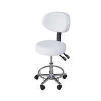 Chaise de maître pour salon de beauté, salon, atelier, base à roulettes en cuir PVC, design moderne TOMSPA TS-3116