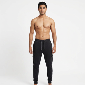 2026 Men's Casual High Waist Cargo <b>Trouser</b> Best Quality Outdoor Wear with Multi-Pockets and Button Fly Straight Leg Design - Product Image 1