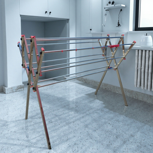 Bạc Đa Giác Gấp Quần Áo Móc Áo Ráp Nhựa Giặt Khô Giá Có Thể Tháo Rời Cho Thuận Tiện Lưu Trữ Vải Giày - Product Image 4