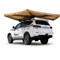 Auvent latéral de véhicule à double poteau 270 degrés sans LED, abri d'ombrage extérieur pour camping, idéal pour SUV, 4x4 et voyages en overlanding