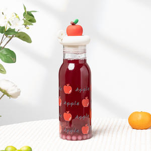 Bouteille d'eau Apple en plastique Tritan, grande capacité, portable, résistante à la chaleur, bouteille d'eau pour l'extérieur, tasse de voyage d'été - Product Image 3