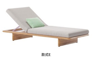 Lettino in teak modello e