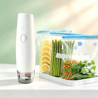 Bomba de Vacío para Alimentos Moderna y Auténtica, Sellador de Vacío Portátil de Plástico para el Hogar, con Tecnología de Inyección, para Uso en Fiestas y Cocina