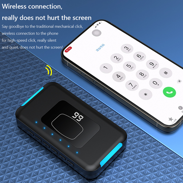 1 to 6 Head Smart Phone Wireless Auto Screen Clicker Bt Mute Clicker Tapper for All Smart Phone for Live Stream Play Game