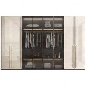 Organisateur de dressing sur mesure de luxe, meubles de salle à manger en bois sur mesure, étagères de rangement, buffets modernes en bois massif - Product Image 5