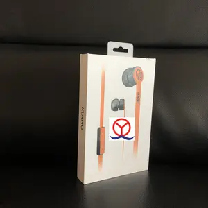 Tùy chỉnh Earbuds bao bì Hộp bao bì đồng bằng giấy trắng hộp các tông màu trắng bao bì sản phẩm